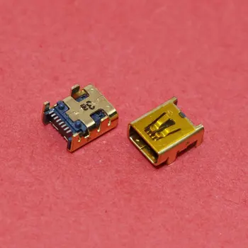 1 gabalas 8Pin Mini USB lizdo jungtis, skirta remontuoti mobiliojo fotoaparato planšetinį automobilio DVR, 90 laipsnių keturių pėdų kritimą, MI-015