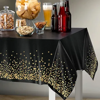 1 VNT Vienkartinė staltiesė spausdinta vakarėlio dekoravimo staltiesė PEVA sutirštinta vakarėlio staltiesė atsparus vandeniui