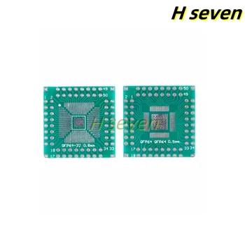 10vnt QFP32/40/48/56/64 adapterio plokštė SMD į tiesioginį DIP 0.5 / 0.8mm IC bandymo plokštę