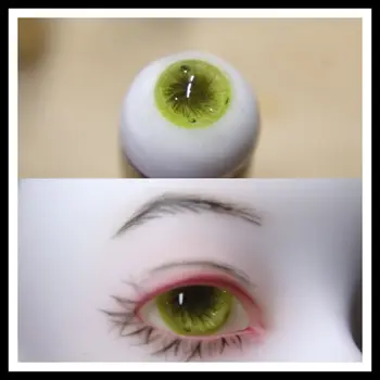 14mm akių derva BJD lėlių priedai Žalias akies obuolys BJD SD lėlėms 