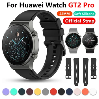 22mm Pareigūnų dirželis Huawei Watch GT 2 Pro Smart Watch Band originali apyrankė, skirta Huawei GT2 Pro GT 2 46MM Watchband correa