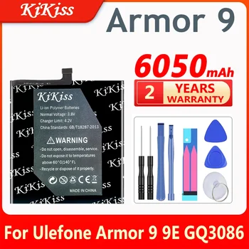 6050mAh KiKiss baterija Ulefone Armor 9 Armor9 Pakaitinė įkraunama baterija Ulefone Armor 9E Armor9E