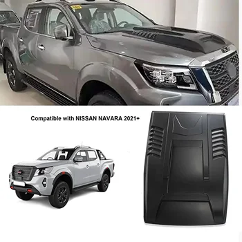 ABS plastikiniai variklio dangčio kaušeliai dangtelio gaubto samtelis Nissan Navara Frontier NP300 2021 2022 2023 4X4 automobilių aksesuarai