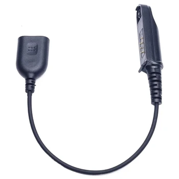 Adapterio kabelis Baofeng UV-9R Plus UV-XR vandeniui atsparus iki 2 kaiščių, tinkamų UV-5R UV-82 UV-S9 racijos ausinėms