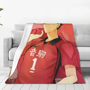Anime Kuroo Tetsurou antklodė Haikyuu Japoniškas tinklinis Vilna Mesti antklodes Patalynė Kušetė Atspausdintos itin minkštos šiltos lovatiesės