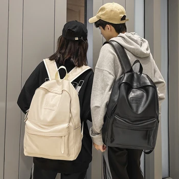 Aukštos kokybės moterys Vyro kuprinė PU odinės vyriškos kuprinės Mergina Prabangus dizaineris Back Pack nešiojamojo kompiuterio krepšys Didelės talpos kelioninis krepšys
