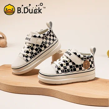 B.Duck White Casual Shoes For Boy Girl Brand Children Sneaker Kids Sports Shoes Toddler Walking Shoes Breathable Thicken