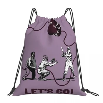 Beisbolas su draugais Violetinė kuprinė Nešiojami krepšiai su raišteliais Sutraukiamas raištelis Ryšulys Kišeninis sportinis krepšys Knygų krepšys Vyrui Moteris