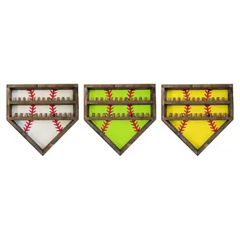 Beisbolo vitrinos apsaugos ekranas Rodyti stelažą Aiškus vaizdas Sieninis laikiklis Šešėlių dėžutė Stovas autografų kamuoliukų kolekcijai