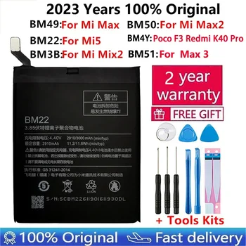BM3B BM4Y baterija skirta Xiaomi Mi 5 M5 Max Mix 2 2S Max Max 2 3 Mix2 Poco F3 Redmi K40 Pro Pakaitinės Bateria telefono baterijos