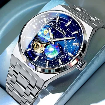 Carnival Brand IW serijos prabangus MIYOTA mechaninis laikrodis vyrams Nerūdijančio plieno 50M vandeniui atsparūs HD šviečiantys safyro vyriški laikrodžiai