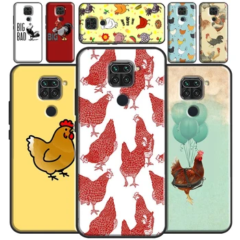 Cartoon Chicken Rooster for Redmi Note 11 Pro Case For Redmi Note 9 8 10 Pro 9S 10S Cover For Redmi 10 9 9C 9A 9T