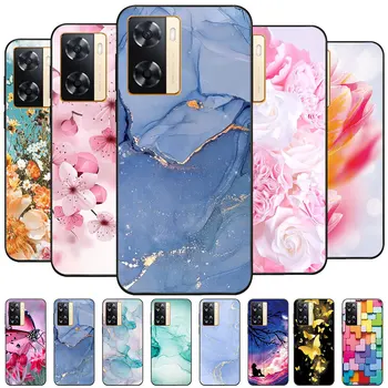 Case For Oppo A57 4G Case Coque TPU Soft Silicone Fashion Phone Funda For Oppo A57 Case OPPO A 57 Cute Cover Floral Capa Marble