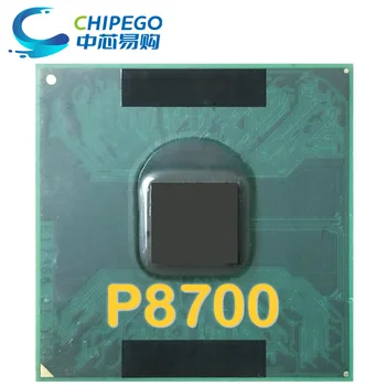 Core 2 Duo Mobile P8700 SLGFE 2,5 GHz Naudotas dviejų branduolių dviejų gijų procesoriaus procesorius 3M 25W lizdas P SPOT STOCK