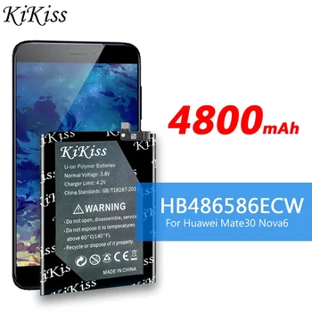 Didelės talpos 4500 mAh HB486586ECW keičiama telefono baterija Huawei Mate 30 Mate30 Pro Nova 6 Nova6 SE / Honor VIew 30 V30