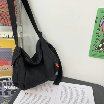 Drobės kryžminės rankinės moterims Moteriškos rankinės ir piniginės Fashion Ladies Pečių krepšys Prabangus prekės ženklas Desinger Messenger Bag Sac
