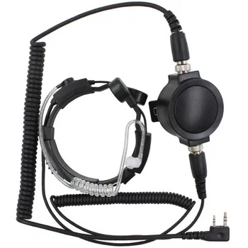 FBI Heavy Duty Tactical Big PTT Tactical Throat Vibration Mic mikrofono ausinės Baofeng UV 5R UV-B5 B6 UV-5RTP HYT radijui