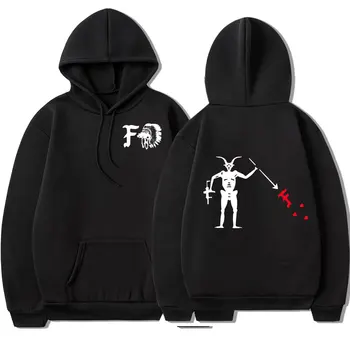 Forward Observations Group Hoodie Death Skeleton Satan Men Graphic Sweated Hoods Gothic Clothes Hoodies Harajuku Streetwear