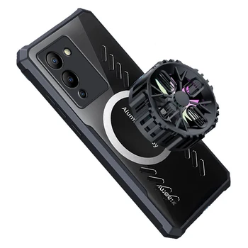 Gamer Telefono dėklas, skirtas infinix Note 12 G96 grafeno šilumos išsklaidymo dangteliui Aštuonios skylės kvėpuojantis skaidrus plonas korpusas