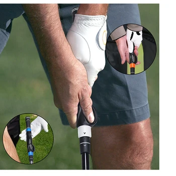 Golf Club Hand Grip Corrector Hand Grip Lever Cover Pradedančiųjų rankena Vidaus ir lauko treniruotės Golfo klubo sukibimo korektorius