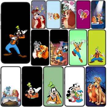 Goofy Dog Lady ir Tramp silikoninis telefono korpusas, skirtas Samsung Galaxy A13 A71 A21S A22 A73 A42 A03 A02 A11 A70 A72 A7 dangtelio dėklas