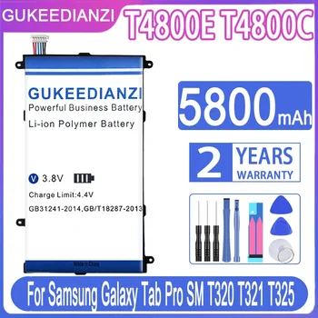 GUKEEDIANZI pakaitinė baterija T4800E T4800U T4800C T4800K, skirta Samsung Galaxy Tab Pro 8.4 In SM-T321 T325 T320 T321 5800mAh
