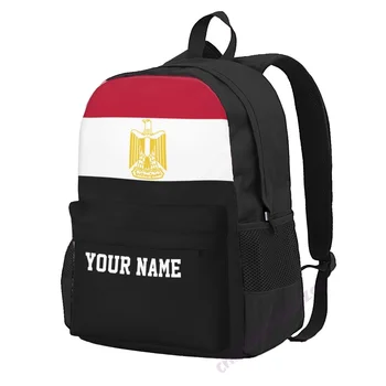 Individualus pavadinimas Egipto vėliava Poliesterio kuprinė vyrams Moterys Kelioninis krepšys Atsitiktiniai studentai Žygiai Kelionės Kempingas