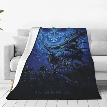 Iron Maidens Music Rock Band Blanket Flanel Decoration Multifunction Super Warm Throw Blanket for Bed Couch Rug Piece