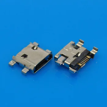 JCD Micro USB lizdo jungtis B tipas Moteriškas 5Pin SMD litavimo lizdas Dvi fiksuotos kojos Samsung S7562 I8190 S7268 S7562