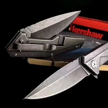 Kershaw 1318KITX pradinės serijos paketas, pagalbinis atidaromas Blackwash Flipper peilis All Steel Outdoor Folding Pocket EDC Multitool