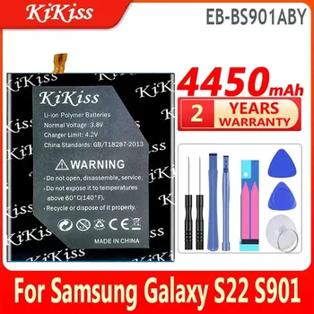 KiKiss baterija 4450mAh/5900mAh skirta Samsung Galaxy S22 Plus/Ultra S22+ S22Plus S22Ultra S22U didelės talpos Bateria