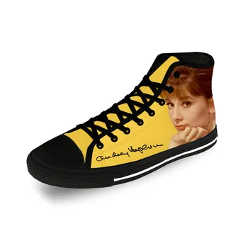 Kino žvaigždė Audrey Hepburn Mielas laisvalaikio audinys 3D spausdinti Aukštos drobės mados batai Vyrai Moterys Lengvi kvėpuojantys sportbačiai