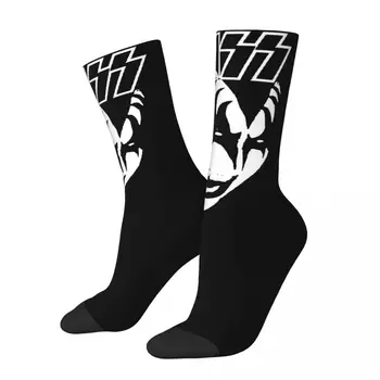 Kiss-band-anji-john Unisex kojinės Dviračių 3D spausdinimas Laimingos kojinės Gatvės stilius Pašėlusi kojinė