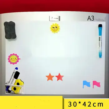 Magnetinės lentos aušintuvas Šaldytuvas Magnetas Notepad A3 Lankstus vandeniui atsparus vaikų piešinys r20