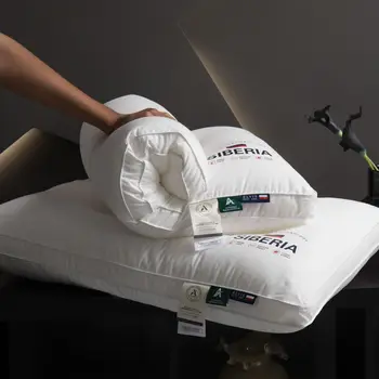 Medvilnės pagalvės šerdis su sutirštinta ir užšifruota pertvara Kaklo apsaugos pagalvė, viešbučio minkštos pagalvės šerdis, padedanti miegoti