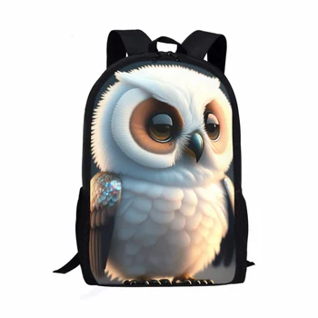 Mielas paukštis 3D spausdinti mokykliniai krepšiai berniukams mergaitės vaikų krepšys mada madingas šaunus koledžo stiliaus knygų krepšys Unisex paauglių mokyklos galinė pakuotė