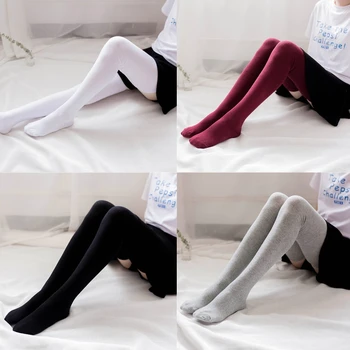 Moteriškos kelių aukštos kojinės virš kelių aukštos kojinės Medvilnės ypač ilgos šlaunų aukštos kojinės