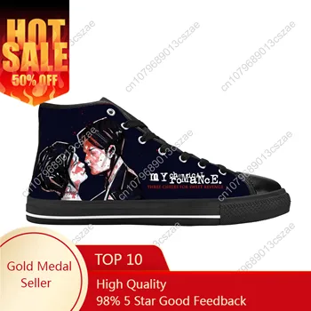 My Chemical Romance Mcr Black Parade Rock Band Casual Cloth Shoes High Top Comfortable Breathable 3D Print Vyriški moteriški sportbačiai