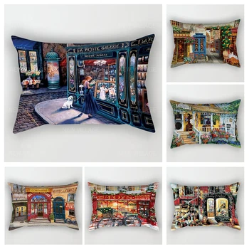 Namų rudens dekoravimas Aliejinės tapybos stilius pagalvės pagalvės užvalkalas dekoracijos mesti pagalvės užvalkalas 30*50 pagalvės užvalkalas 30x50 40x60 50*70