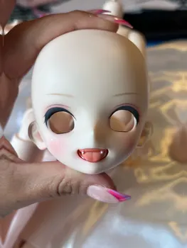 Naujas 1/4 BJD sd Lėlė Besišypsantis berniukas, iškišęs liežuvį ir rodantis dantis Dervos medžiaga Anime Lovely Girl Makeup Toys