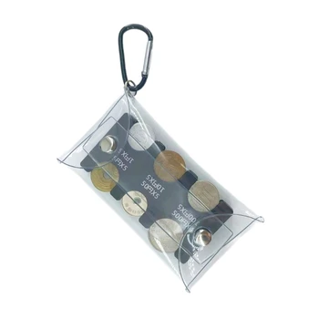 Nešiojama PVC monetų piniginė kelionėms stilingas japoniško stiliaus klipas pinigų krepšys