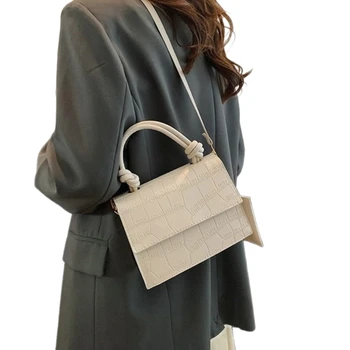 Odinis krepšys moterims Mergaitė PU rankinė Fashion Vintage Crossbody krepšys