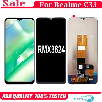 Original 6.5'' skirta OPPO Realme C33 RMX3624 LCD ekranas Jutiklinio ekrano pakeitimo skaitmeninimo rinkinys RealmeC33 LCD