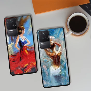Paveikslas Peizažo meno aliejinė tapyba Telefono dėklas, skirtas Xiaomi Redmi Note 11 10 9C pro 10X K20 Back Soft Cover Note 9A K40 K30S Cover