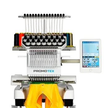 Profesionali didelės spartos kompiuterio siuvinėjimo mašina Skaitmeninė 3D dangtelio siuvinėjimo mašina