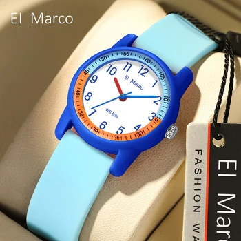 SANDA Moteriški laikrodžiai Madingi silikoniniai analoginiai kvarciniai rankiniai laikrodžiai Beisbolas Sportas Neperšlampamas berniukas Mergaitė Atsitiktinis laikrodis Vaikų dovanos