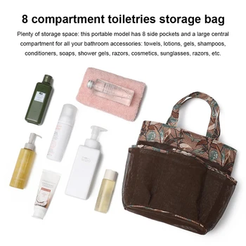 Skalbimo krepšys Kosmetikos tualeto reikmenų laikymo rankinė Nešiojamas Tote nešiojamas sulankstomas organizatorius kišeninis maišelis su rankena