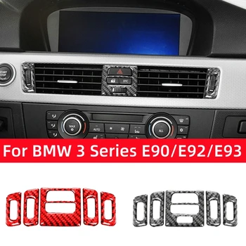 skirta BMW 3 serijos E90 E92 E93 2005-2012 Priedai Anglies pluoštas Automobilių centras Oro išleidimo angos reguliavimo mygtukas Apdailos dangtelis Dekoro lipdukas