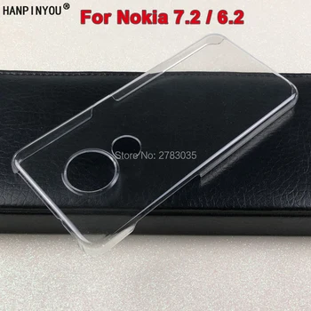 skirta Nokia 7.2 6.2 8.1 5.1 6.1 7 Plus 9 6 5 x7 x6 blizgus snap telefono dėklas Krištolas nematomas kietas kompiuterio dangtelis skaidrus apsaugoti galinį apvalkalą