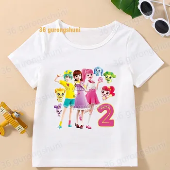 T Shirt Boys T Shirts Kids Tshirt Korea girl 3 4 5 6 old birthday T-shirts Tops For Girls-clothing Children Clothes